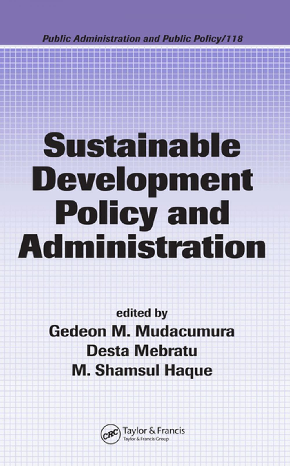 Big bigCover of Sustainable Development Policy and Administration