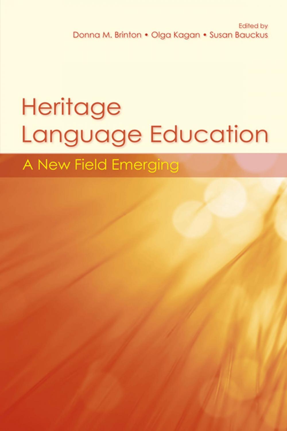 Big bigCover of Heritage Language Education