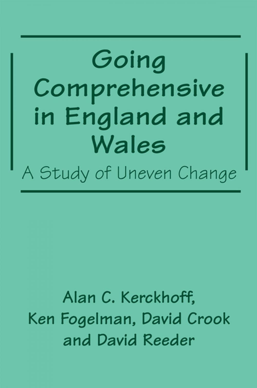 Big bigCover of Going Comprehensive in England and Wales