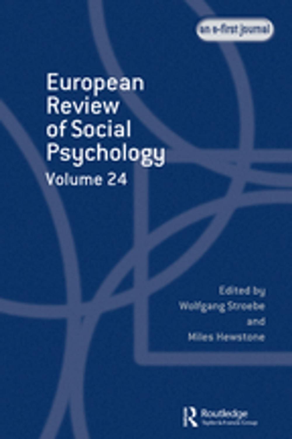 Big bigCover of European Review of Social Psychology: Volume 24