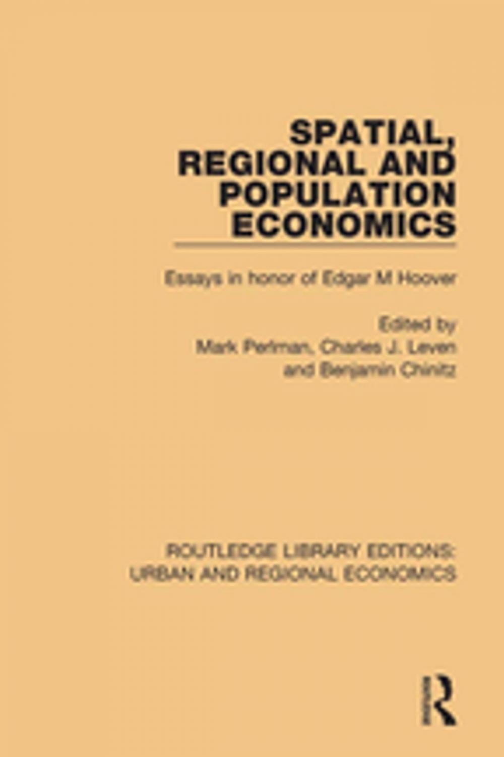 Big bigCover of Spatial, Regional and Population Economics