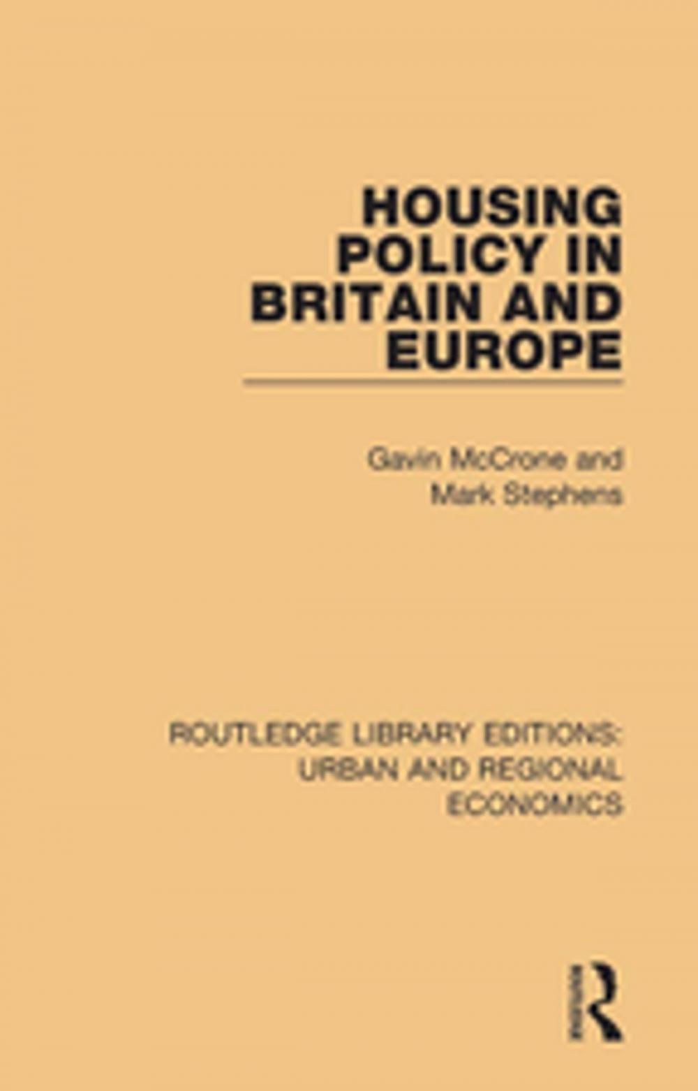 Big bigCover of Housing Policy in Britain and Europe