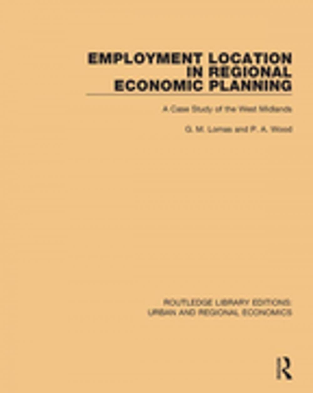 Big bigCover of Employment Location in Regional Economic Planning