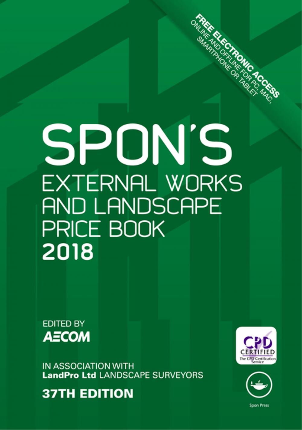 Big bigCover of Spon's External Works and Landscape Price Book 2018