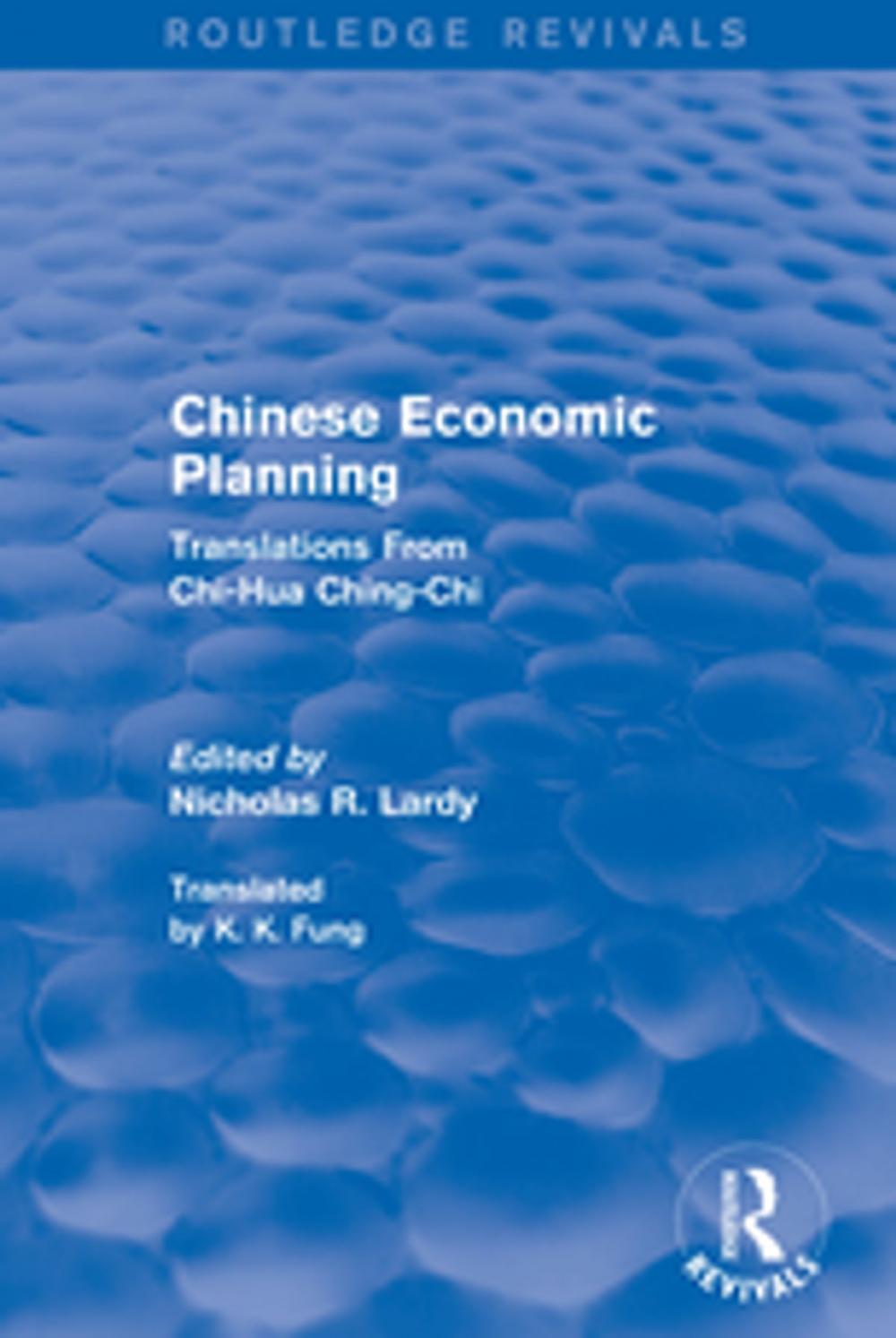 Big bigCover of Chinese Economic Planning: Translations from Chi-Hua Ching-Chi