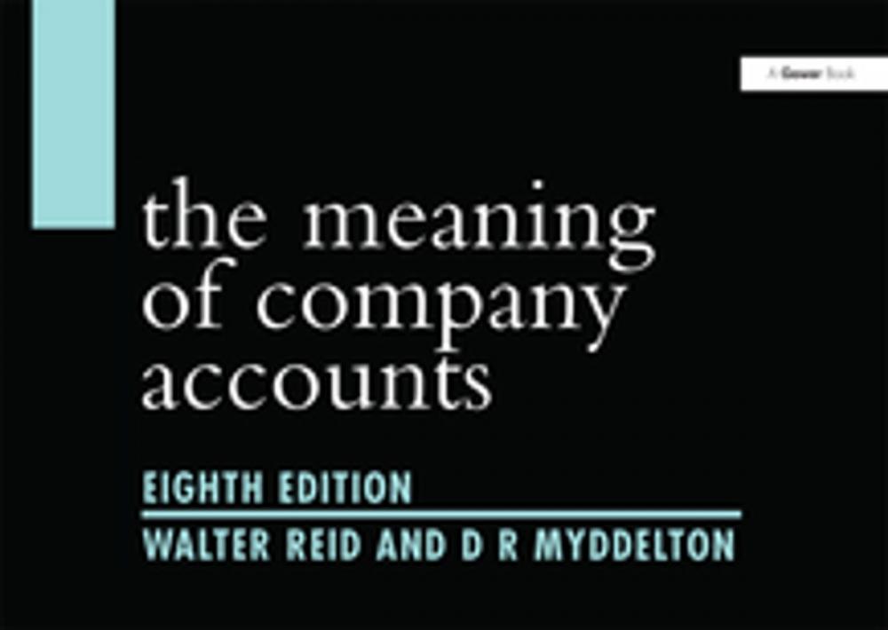 Big bigCover of The Meaning of Company Accounts