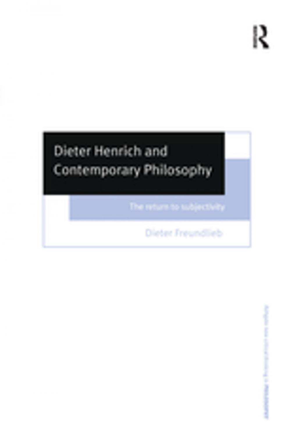 Big bigCover of Dieter Henrich and Contemporary Philosophy