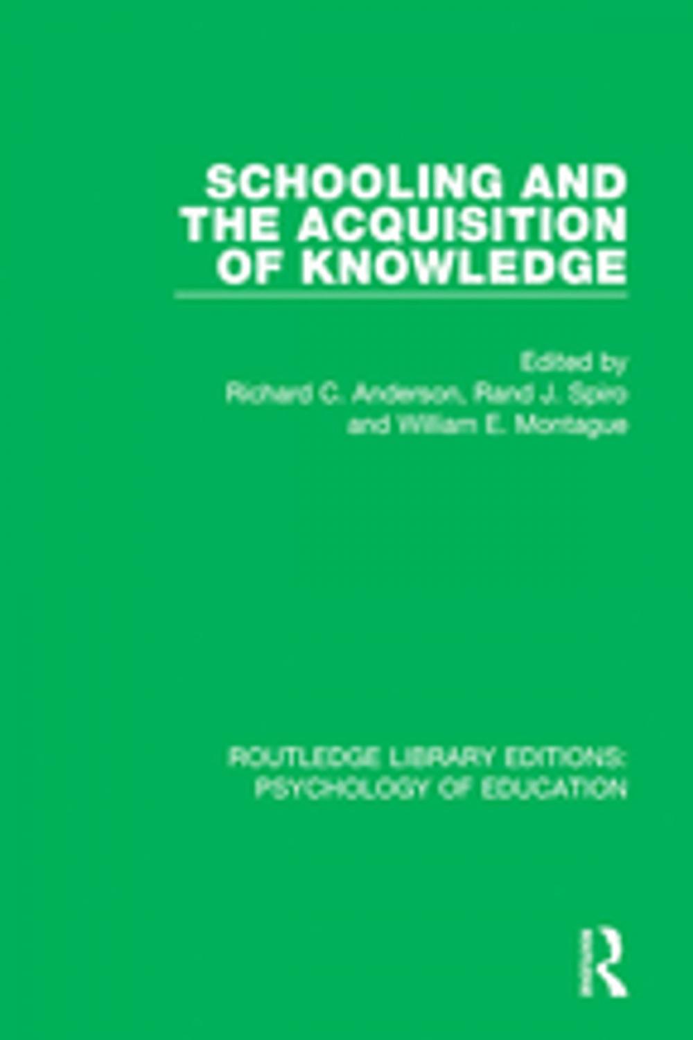 Big bigCover of Schooling and the Acquisition of Knowledge