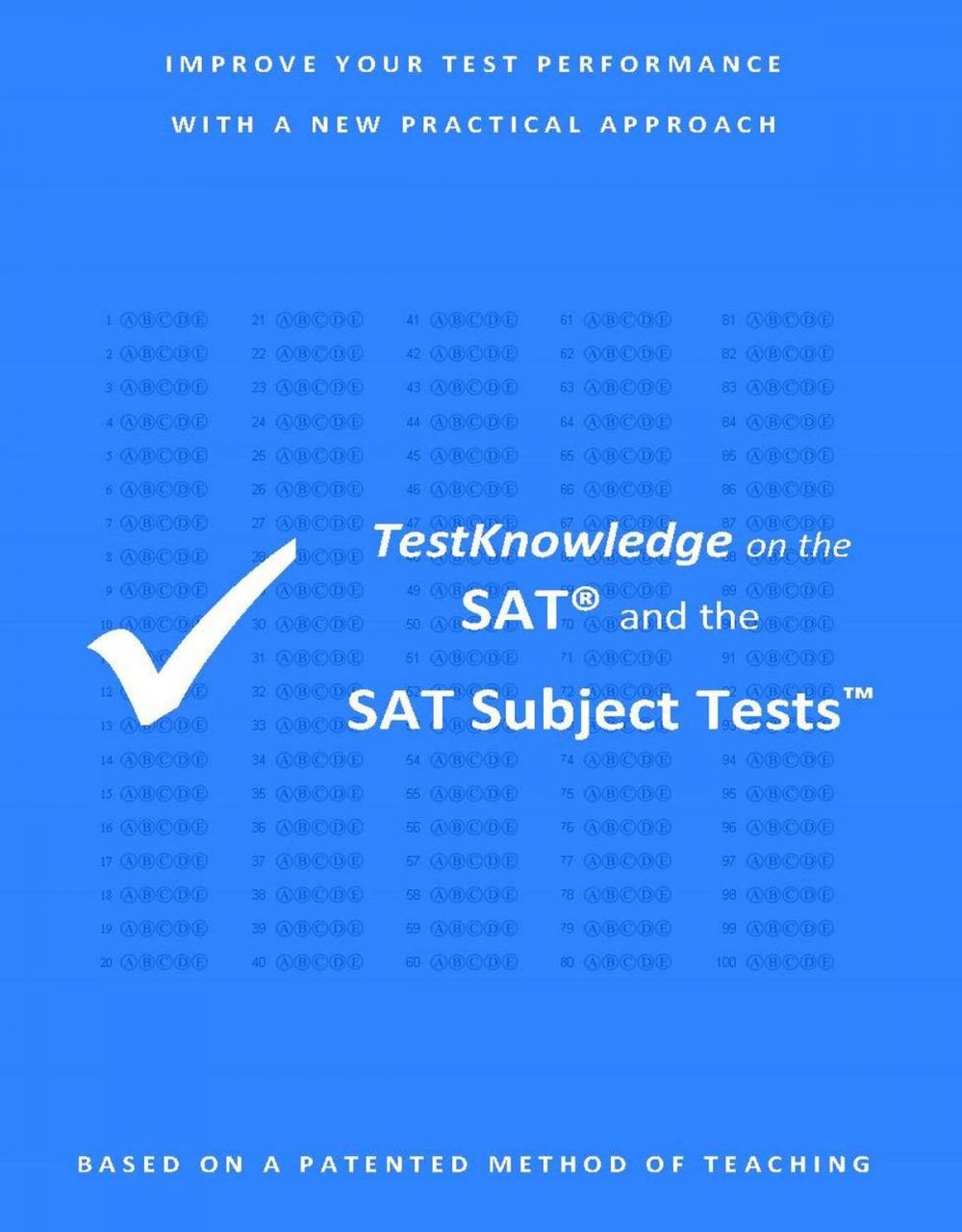 Big bigCover of TestKnowledge on the SAT and the SAT Subject Tests