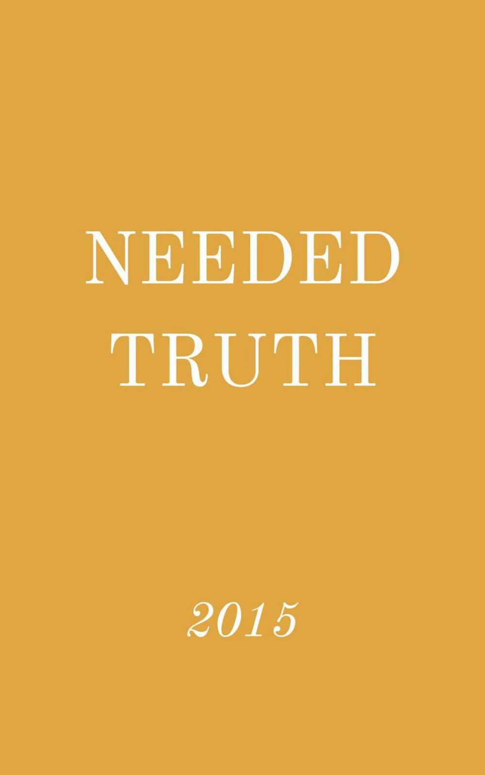 Big bigCover of Needed Truth 2015