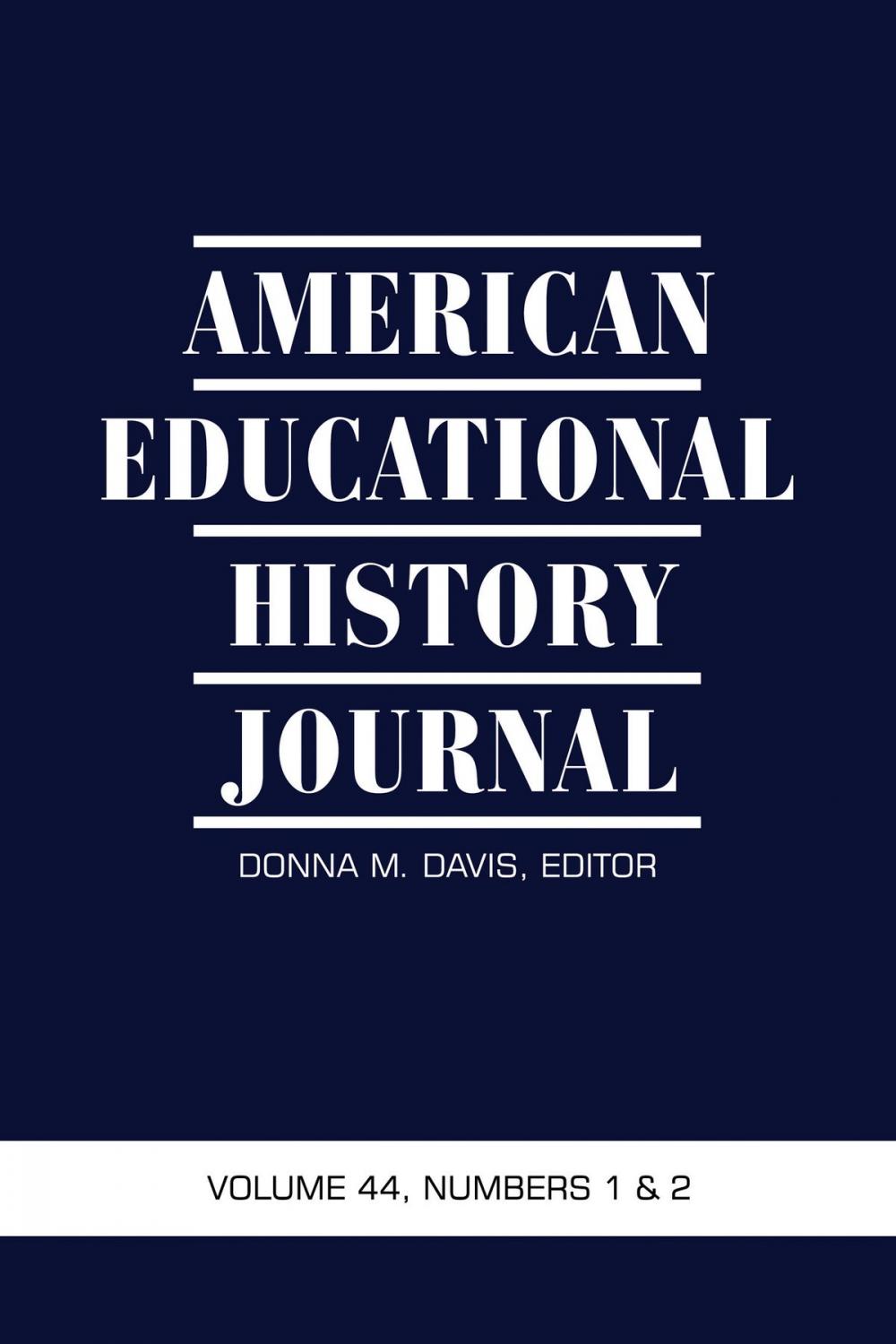 Big bigCover of American Educational History Journal