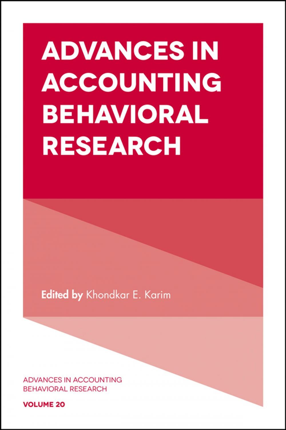 Big bigCover of Advances in Accounting Behavioral Research