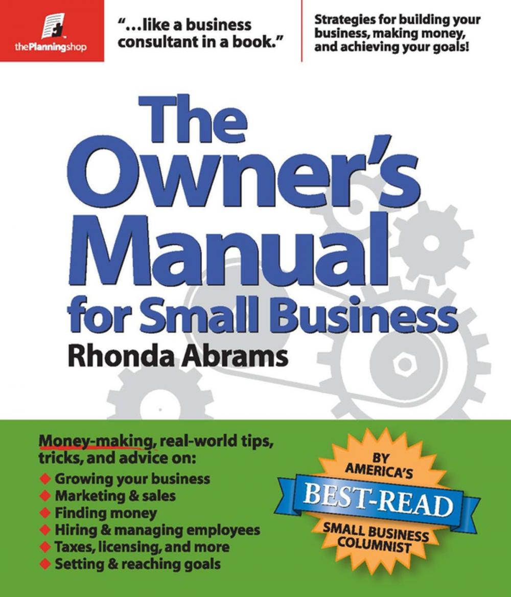 Big bigCover of The Owner's Manual for Small Business