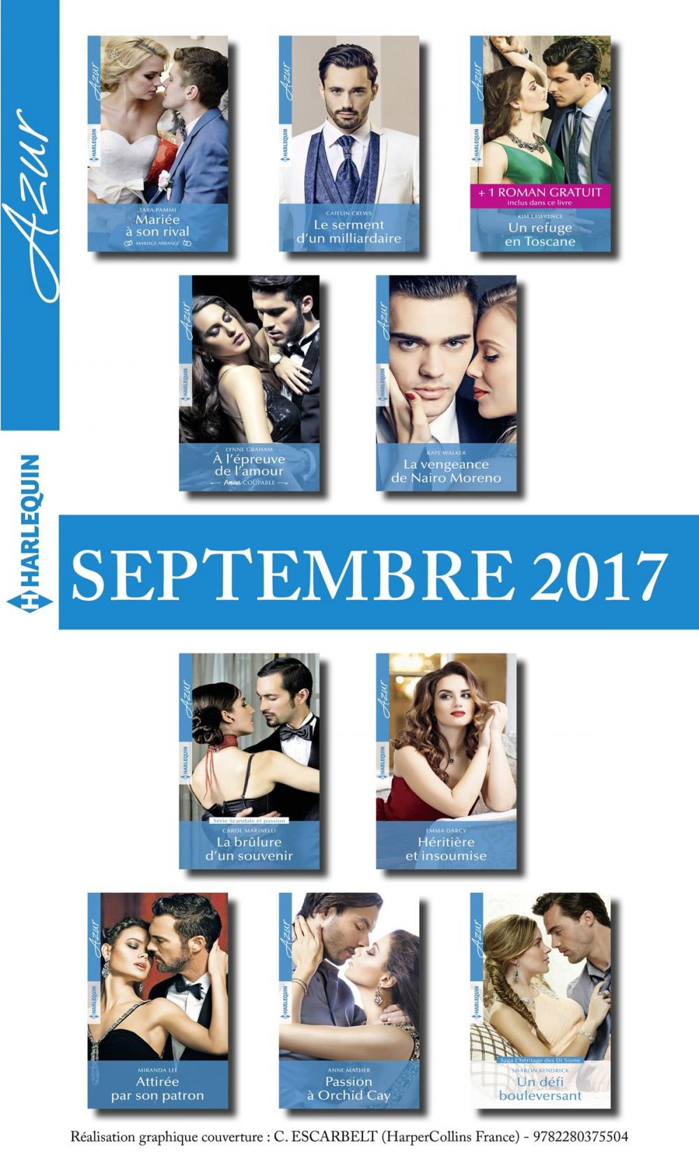 Big bigCover of 10 romans Azur + 1 gratuit (n°3865 à 3874 - Septembre 2017)