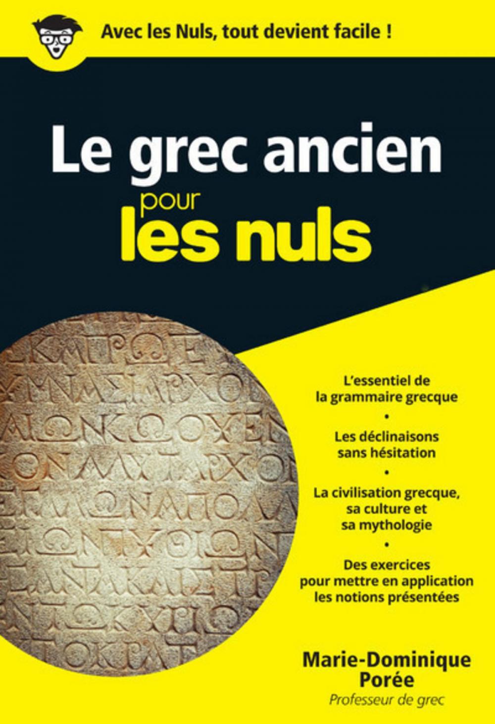 Big bigCover of Le grec ancien pour les Nuls poche