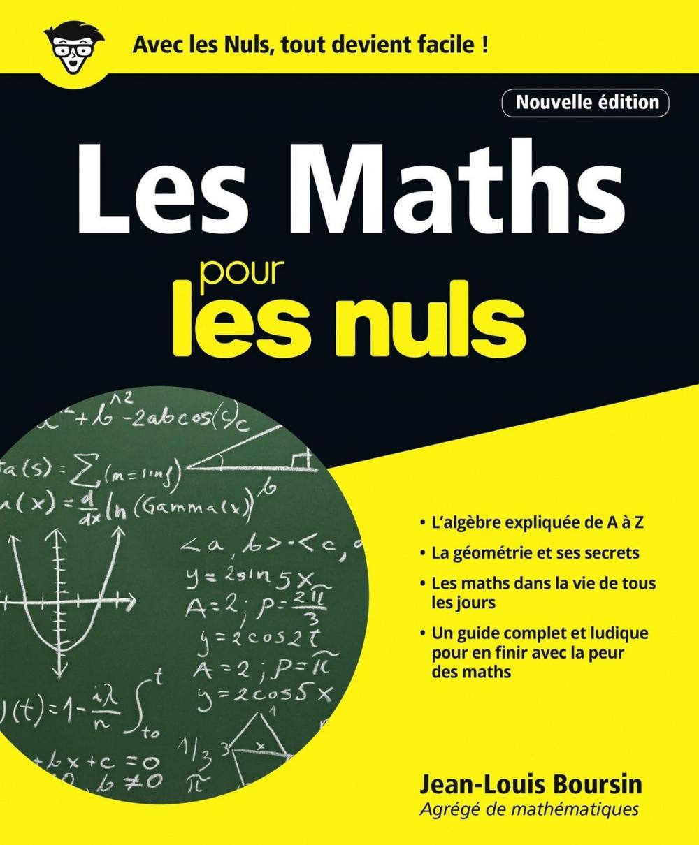 Big bigCover of Les Maths pour les Nuls, 2e édition