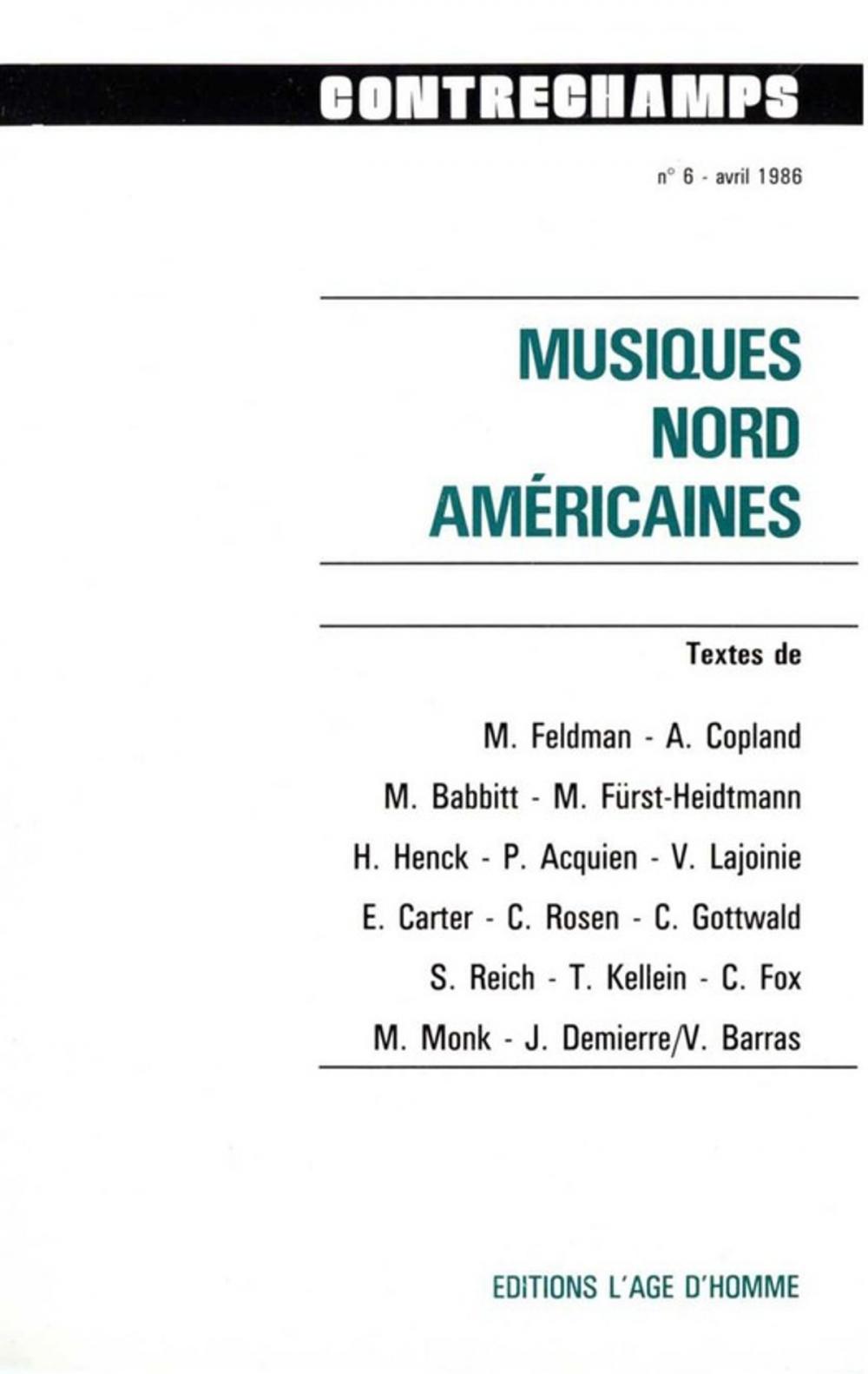 Big bigCover of Musiques nord-américaines