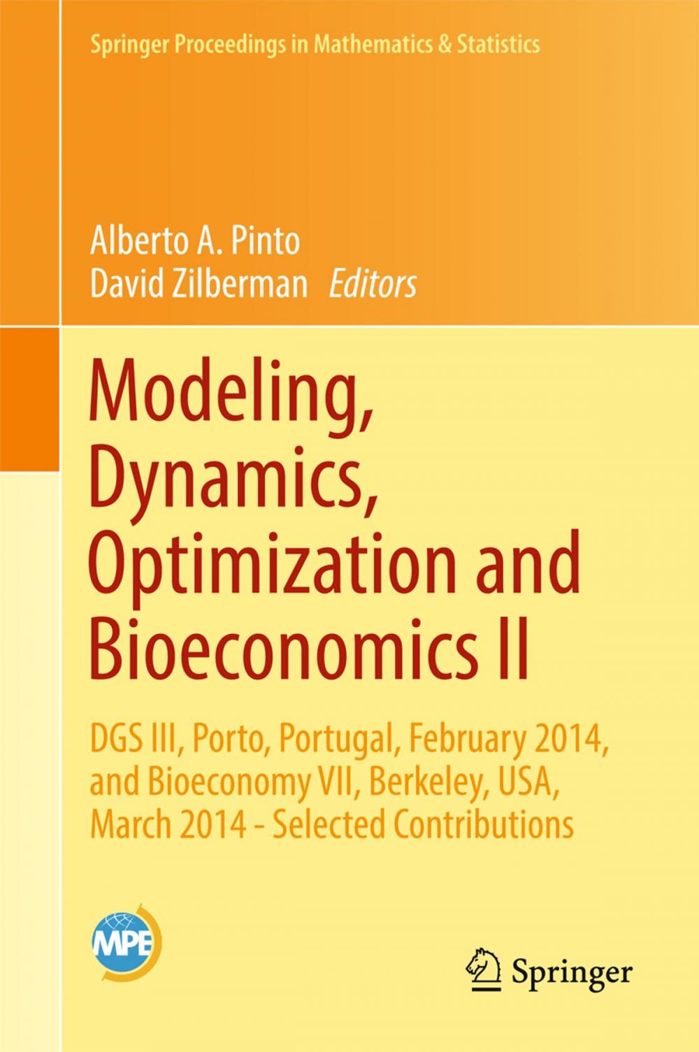 Big bigCover of Modeling, Dynamics, Optimization and Bioeconomics II