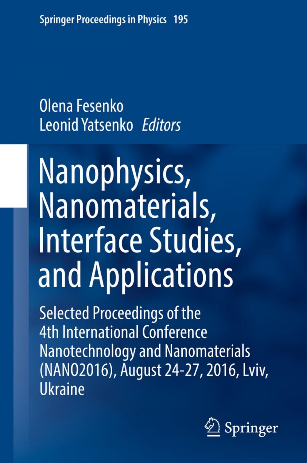 Big bigCover of Nanophysics, Nanomaterials, Interface Studies, and Applications