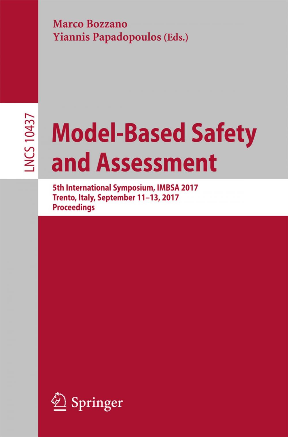 Big bigCover of Model-Based Safety and Assessment