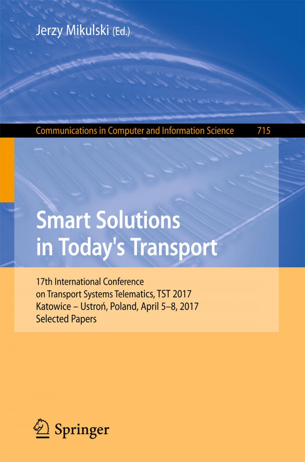 Big bigCover of Smart Solutions in Today’s Transport