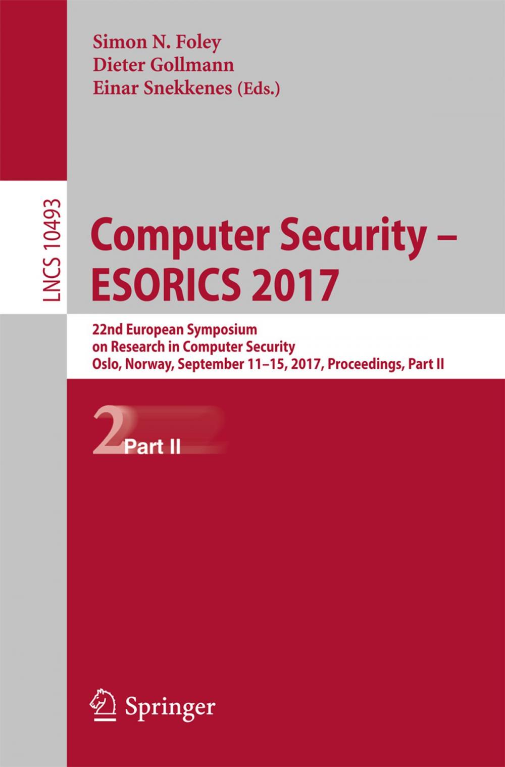 Big bigCover of Computer Security – ESORICS 2017