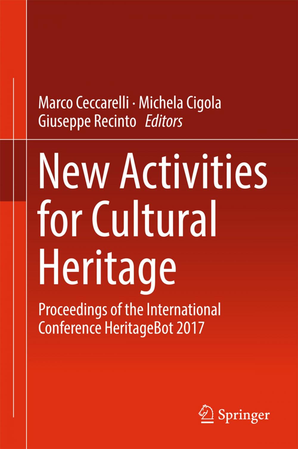 Big bigCover of New Activities For Cultural Heritage