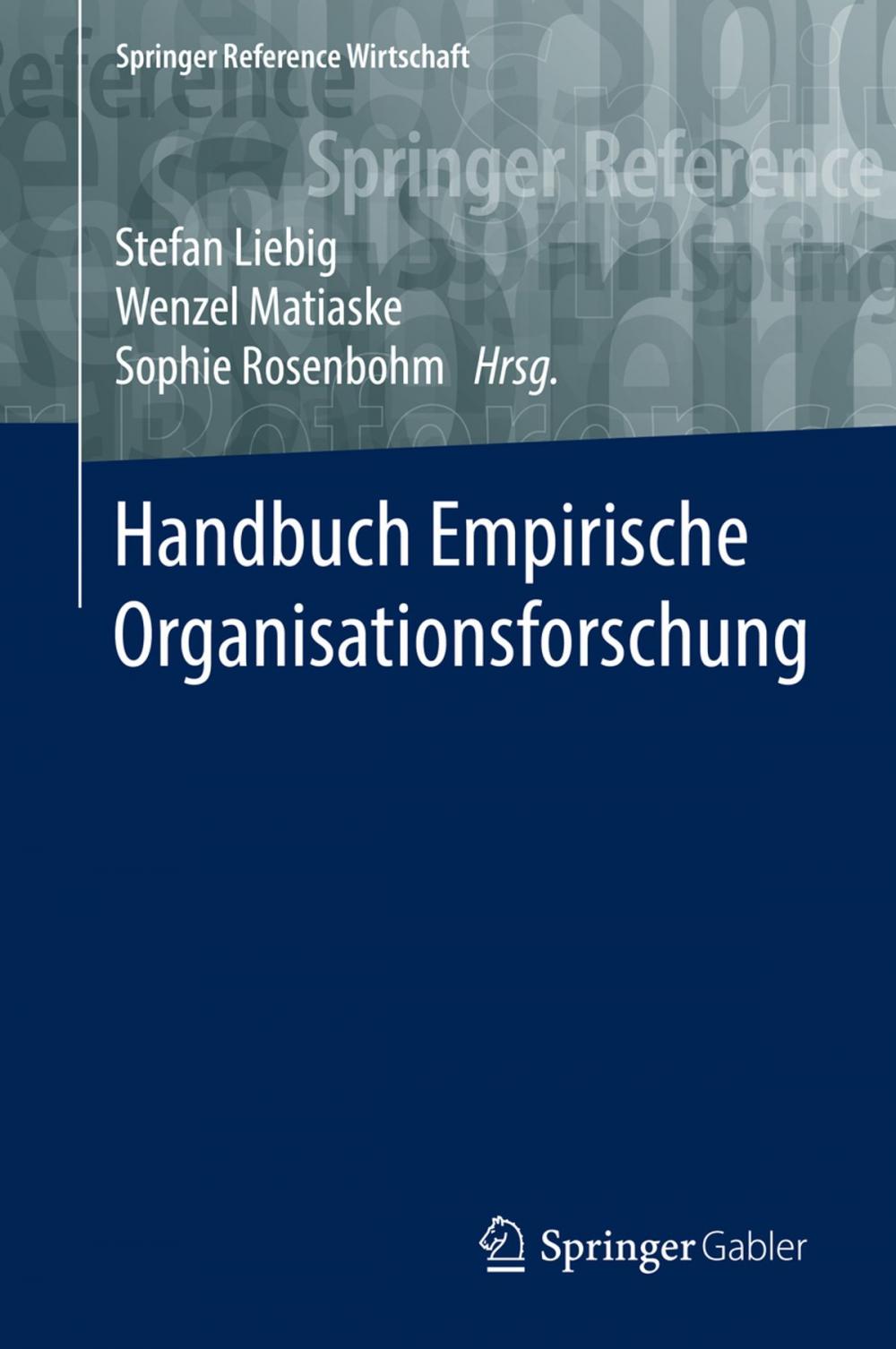 Big bigCover of Handbuch Empirische Organisationsforschung