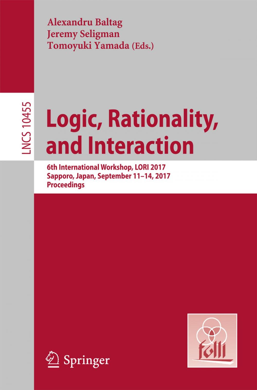 Big bigCover of Logic, Rationality, and Interaction