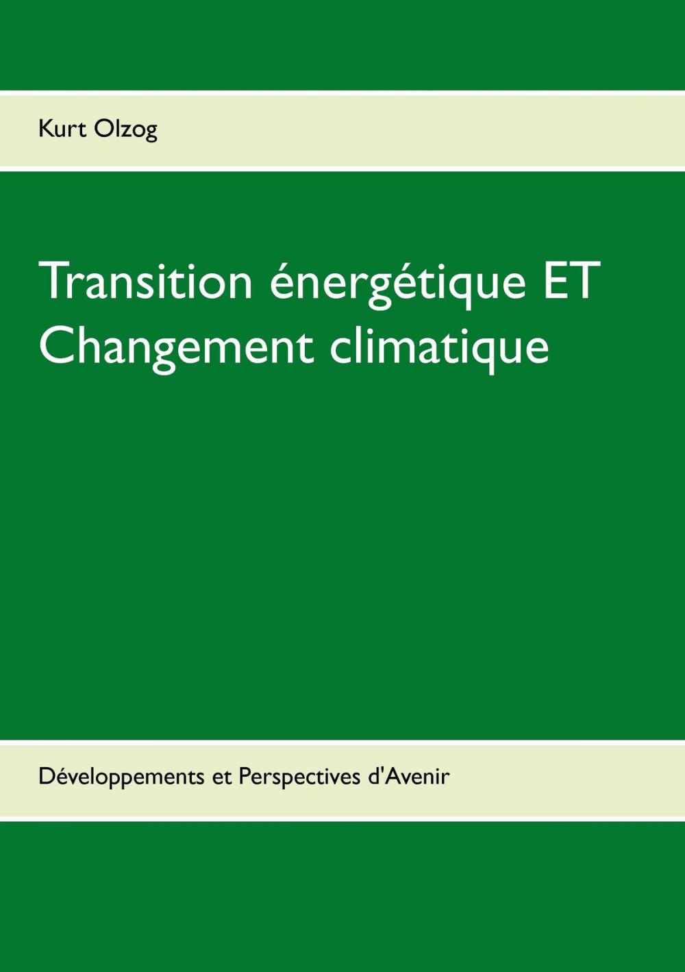 Big bigCover of Transition énergétique ET Changement climatique