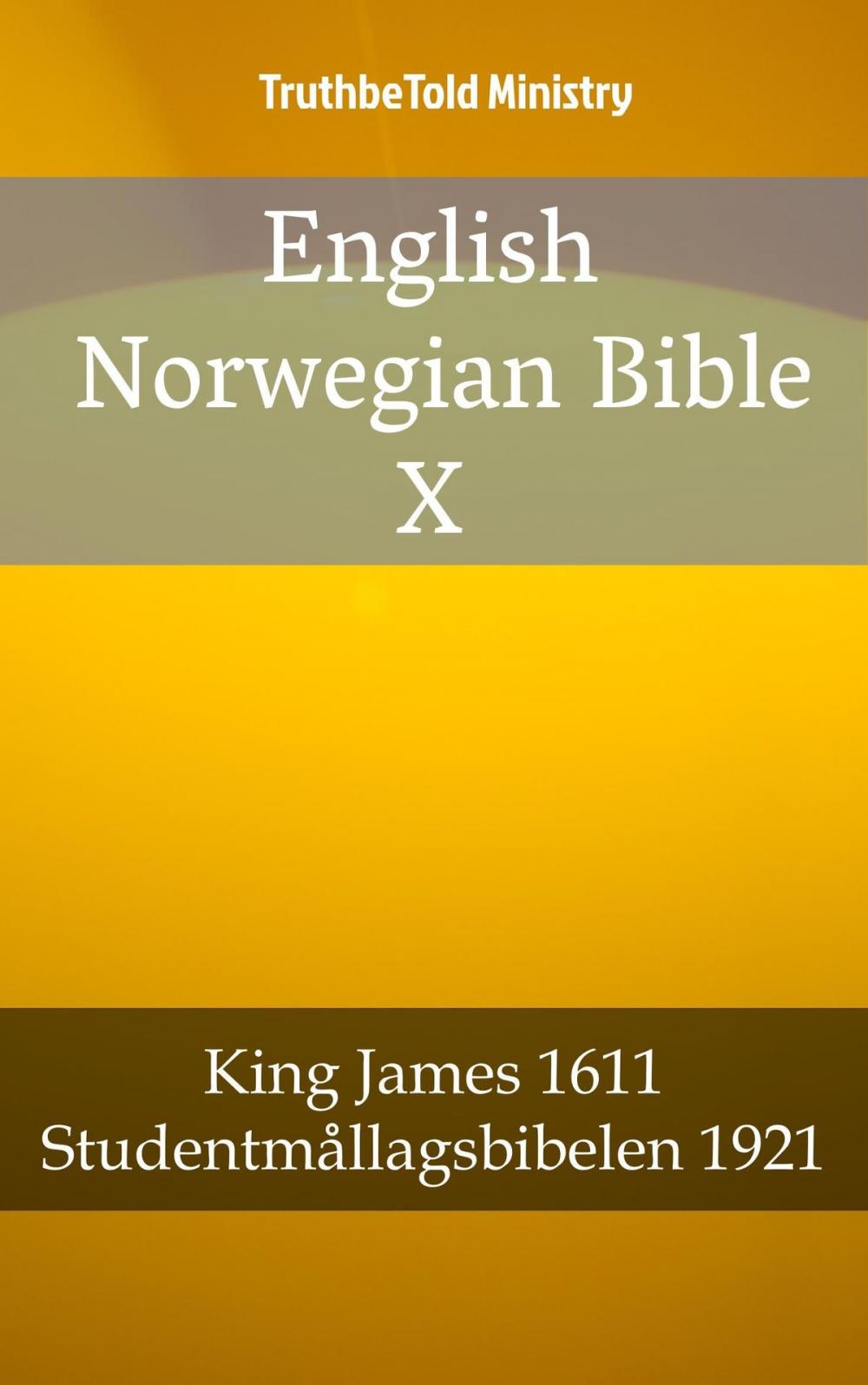 Big bigCover of English Norwegian Bible X