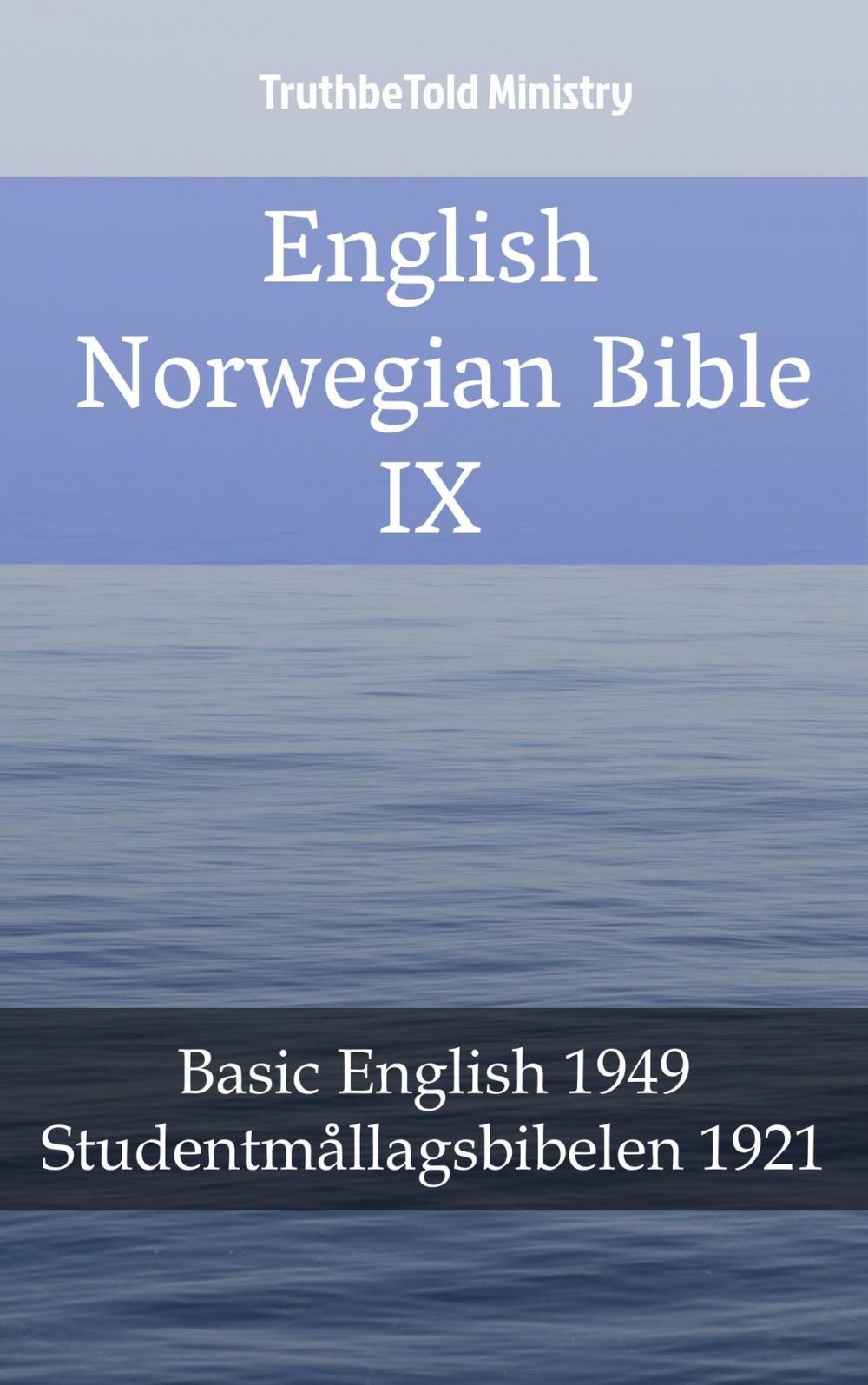 Big bigCover of English Norwegian Bible IX