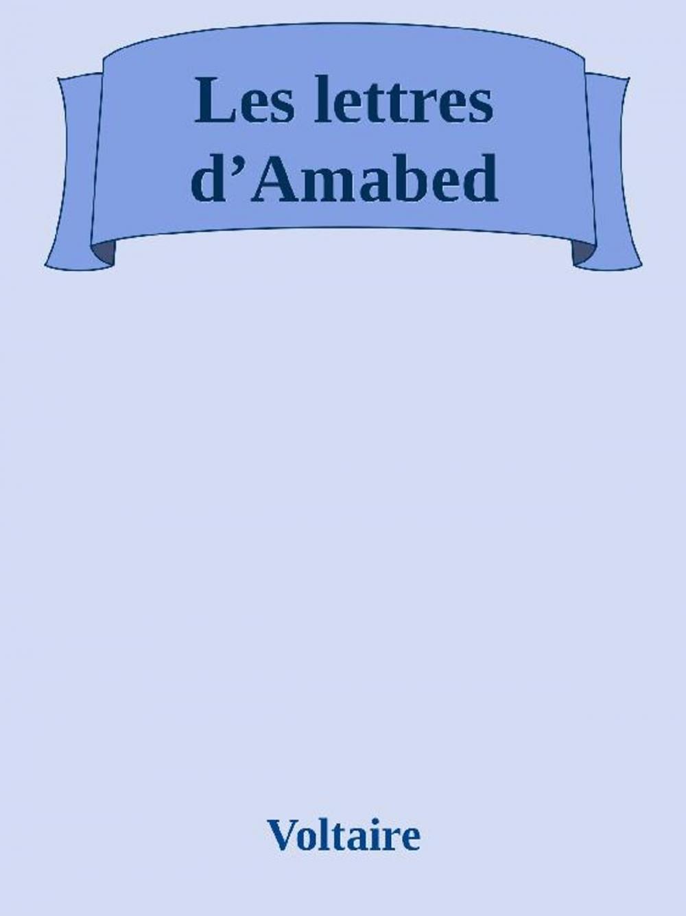 Big bigCover of Les lettres d’Amabed