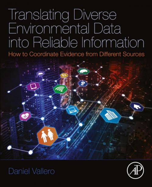 Cover of the book Translating Diverse Environmental Data into Reliable Information by Daniel A. Vallero, Elsevier Science