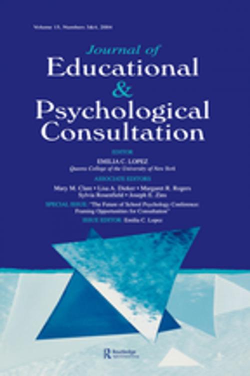 Cover of the book The Future of School Psychology Conference by , Taylor and Francis