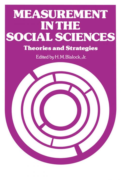 Cover of the book Measurement in the Social Sciences by Hubert M. Blalock, Taylor and Francis