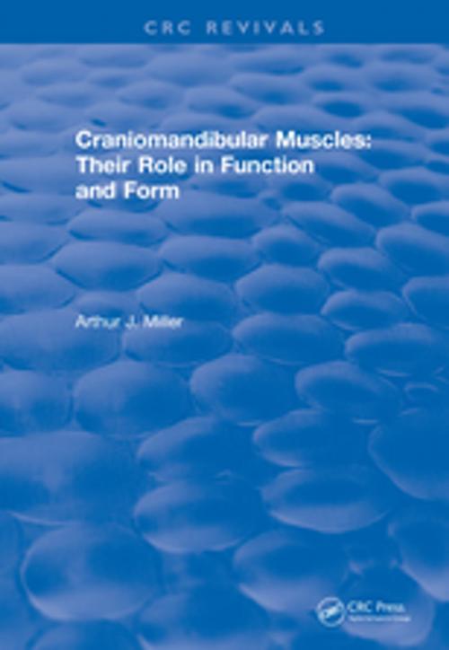 Cover of the book Craniomandibular Muscles by Arthur J. Miller, CRC Press