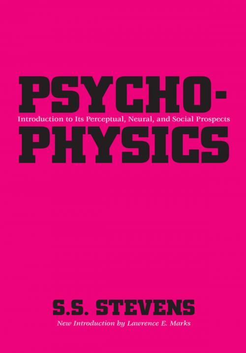 Cover of the book Psychophysics by S.S. Stevens, Taylor and Francis