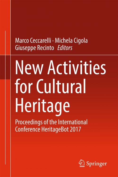 Cover of the book New Activities For Cultural Heritage by , Springer International Publishing