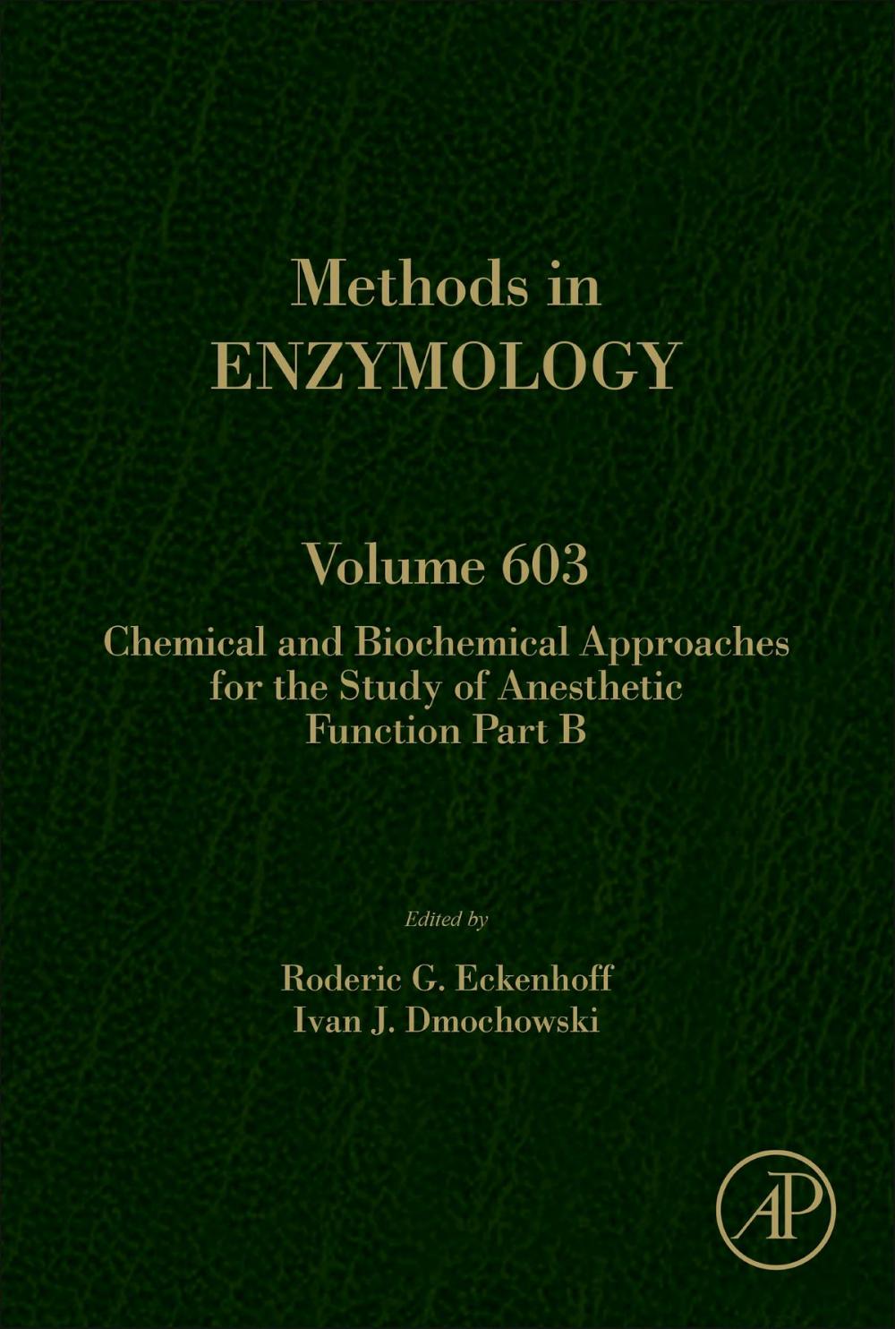 Big bigCover of Chemical and Biochemical Approaches for the Study of Anesthetic Function Part B