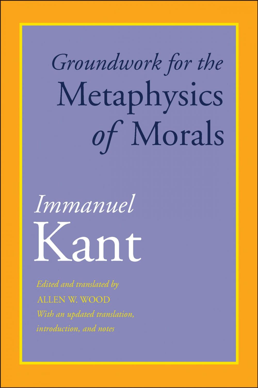 Big bigCover of Groundwork for the Metaphysics of Morals