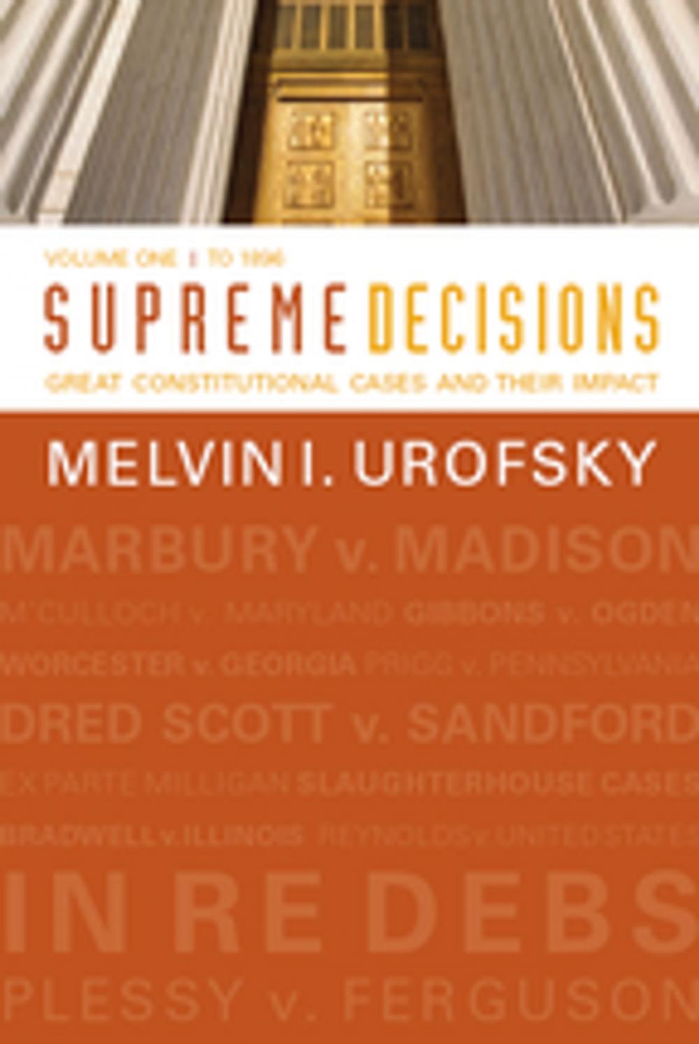 Big bigCover of Supreme Decisions, Volume 1
