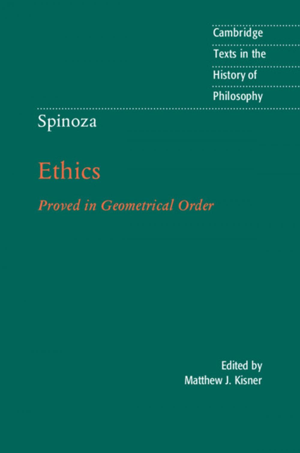 Big bigCover of Spinoza: Ethics