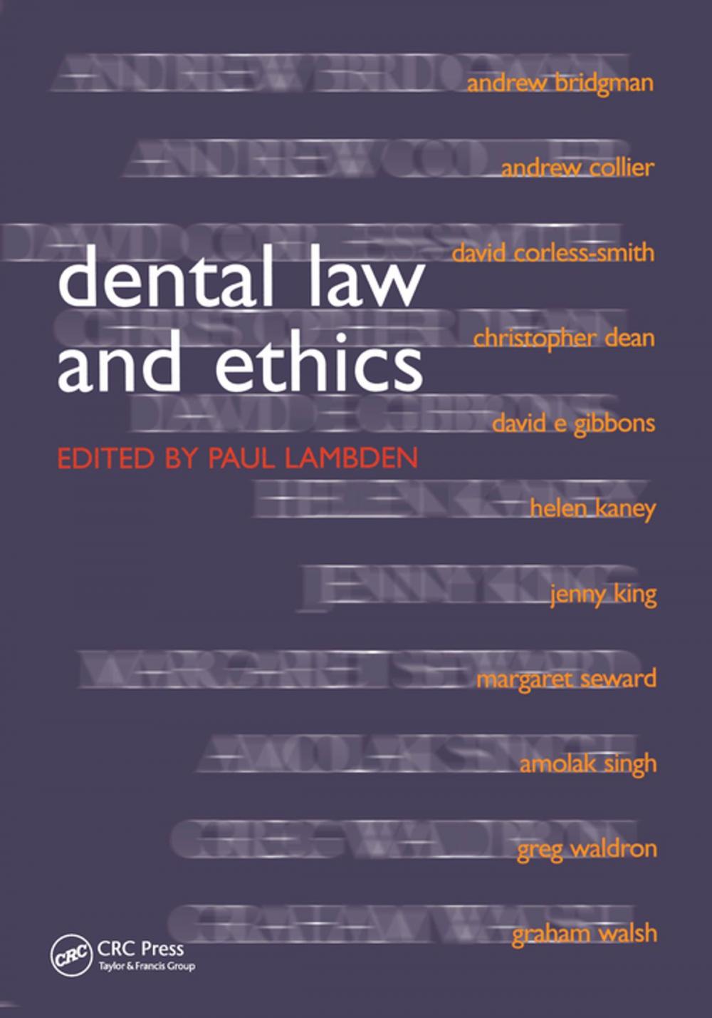 Big bigCover of Dental Law and Ethics