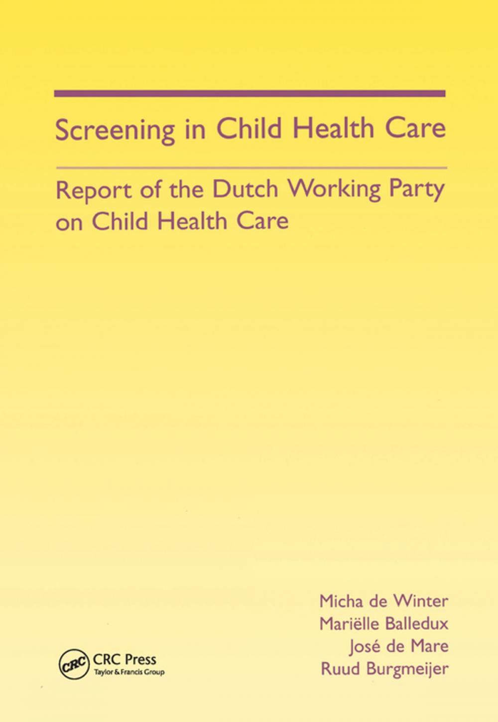 Big bigCover of Screening in Child Health Care