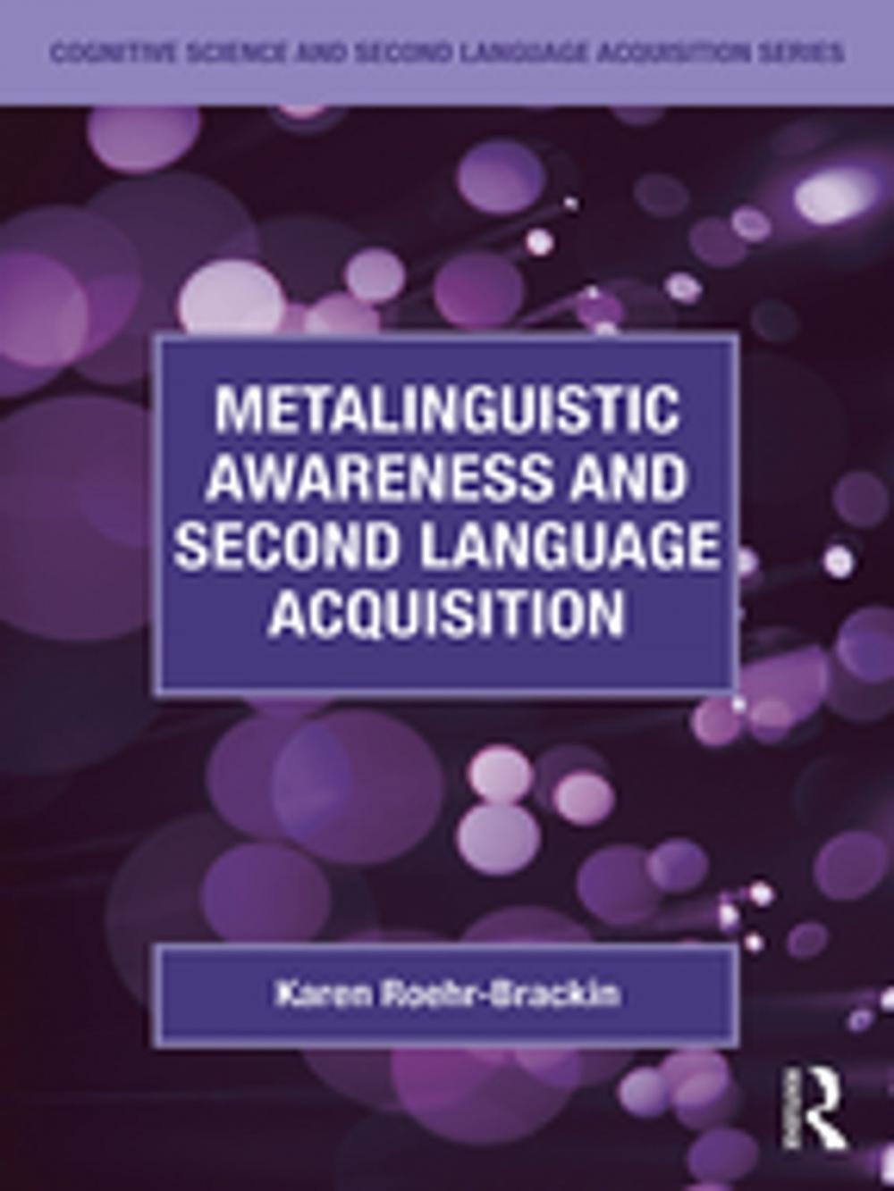 Big bigCover of Metalinguistic Awareness and Second Language Acquisition