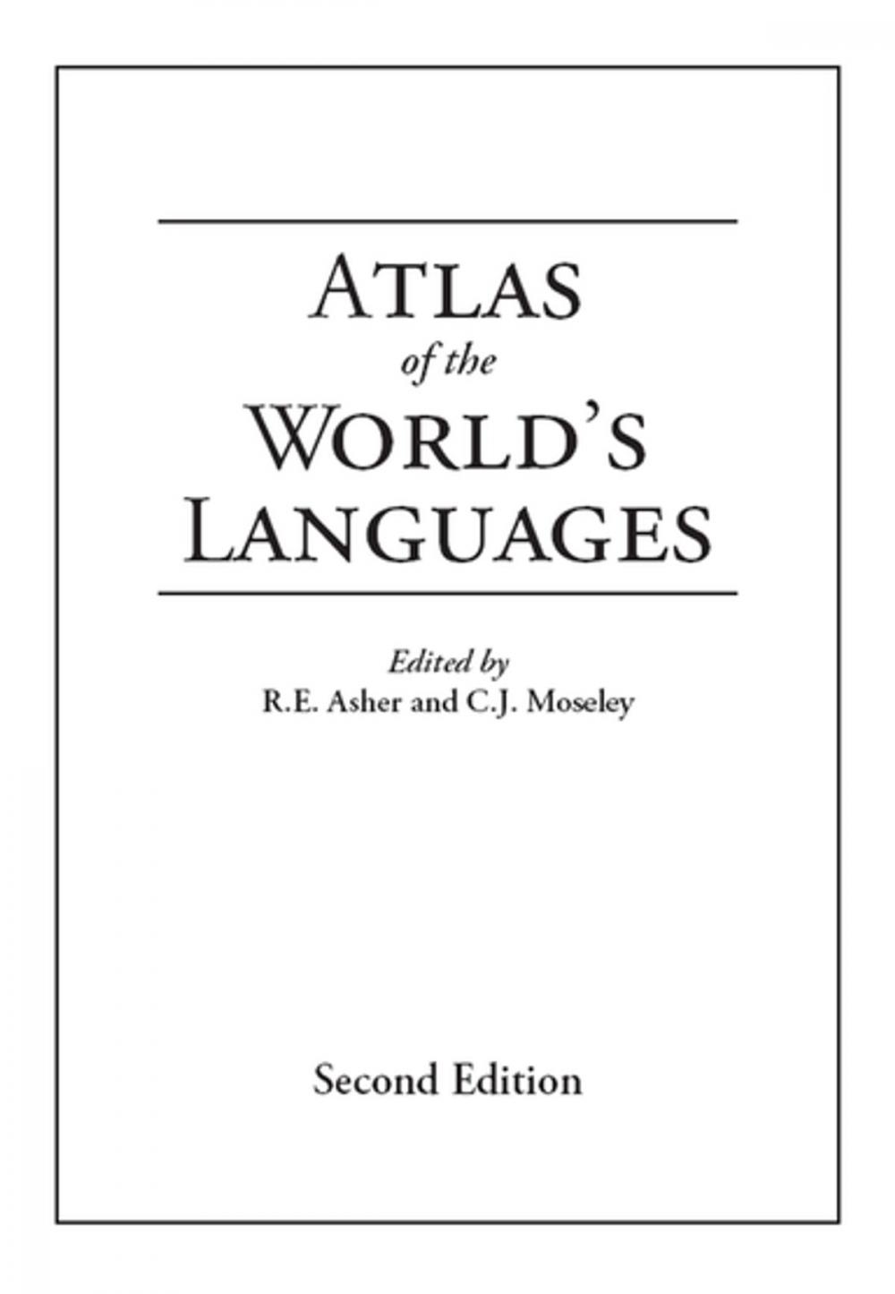 Big bigCover of Atlas of the World's Languages