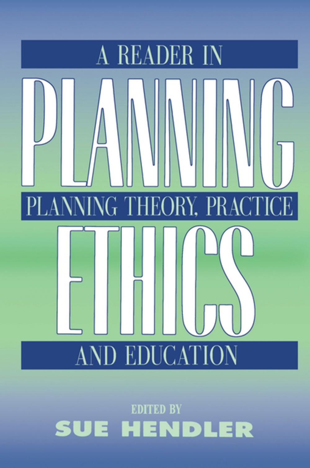 Big bigCover of Planning Ethics