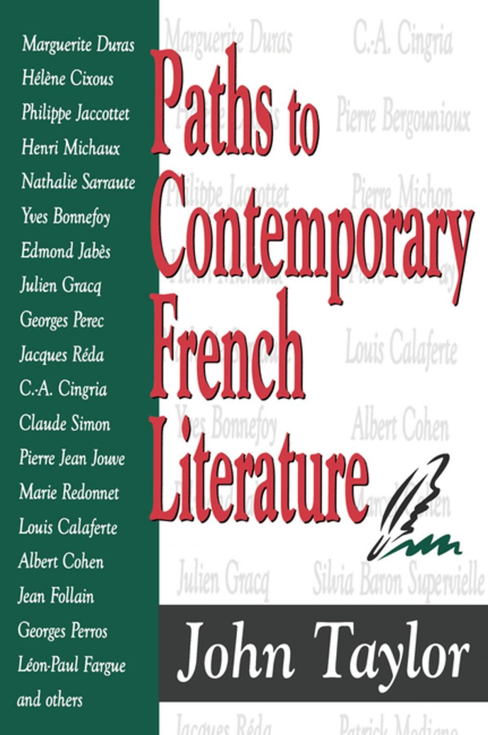 Big bigCover of Paths to Contemporary French Literature