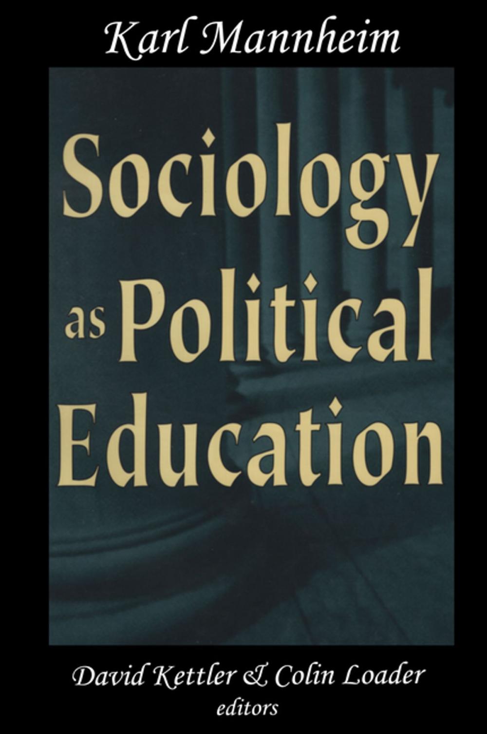 Big bigCover of Sociology as Political Education